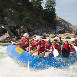 Canyons Paddle Boats in Cove Creek rapid on the Middle Fork of the Salmon