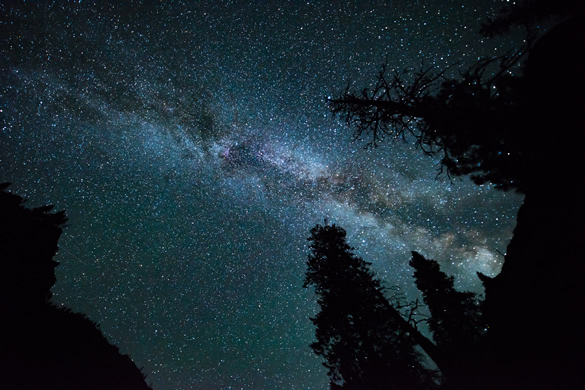 The Milky Way over the Main Salmon River Idaho